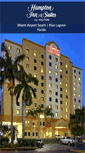 Mobile Screenshot of m.hamptoninnmiamiairport.com